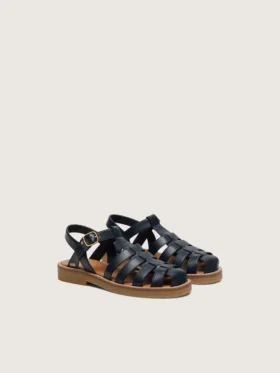 Junior-Sandalen «Maxime» aus marineblauem Leder