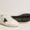 Junior Super-Star aus Leder mit Glitzerstern und Fersenlasche