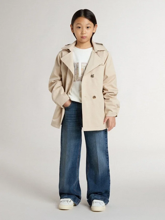 Kinder-Trenchcoat mit herausnehmbarer Innenweste