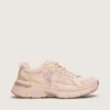 Lightstar für Damen mit Obermaterial aus rosa Leder und Mesh sowie rosa Stern