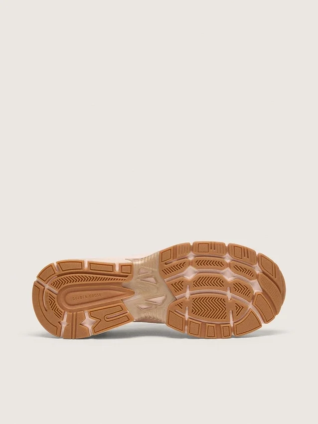 Lightstar für Damen mit Obermaterial aus rosa Leder und Mesh sowie rosa Stern
