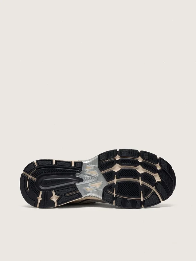 Lightstar für Damen aus grauem Mesh und silbernem Nappaleder mit grauem TPU-Stern