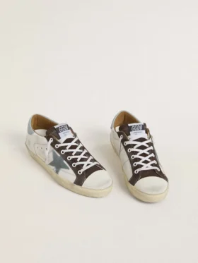 LTD Super-Star für Damen mit hellblauem Stern aus Wildleder und hellblauer Fersenlasche aus Canvas