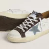 LTD Super-Star für Damen mit hellblauem Stern aus Wildleder und hellblauer Fersenlasche aus Canvas