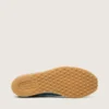 Herren-Marathon Speed aus blauem Nappa mit aufgedrucktem Stern und silberner Fersenlasche aus Leder
