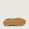 Herren-Sneaker «Marathon Speed» mit schwarzem Lederobermaterial und silbernem Stern