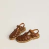 Maxime Junior-Sandalen aus braunem Leder