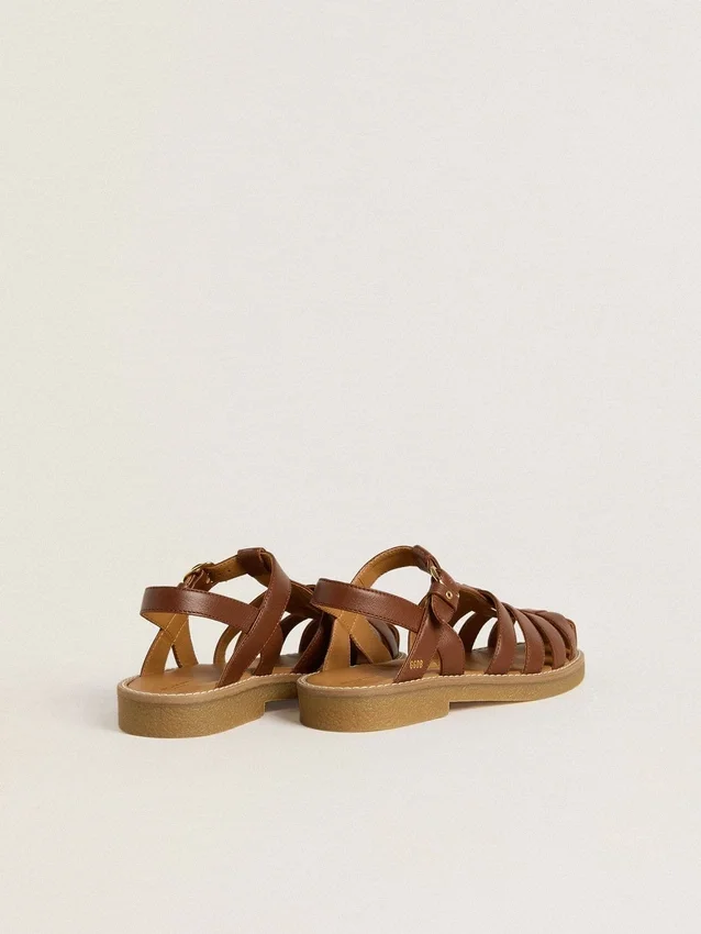 Maxime Young Sandalen aus braunem Leder