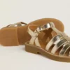 Maxime Young Sandalen aus goldenem Leder