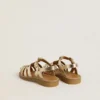 Maxime Young Sandalen aus goldenem Leder