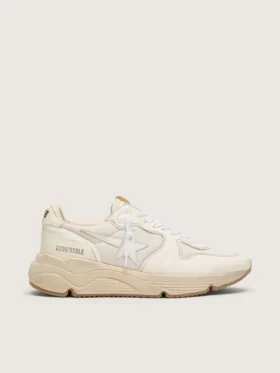 Men's Running Sole aus Mesh und weissem Nappa