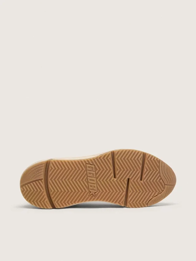 Men's Running Sole aus Mesh und weissem Nappa