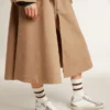 Mid Star für Damen aus Nappa und Wildleder mit hellbraunem Stern aus Metallic-Leder