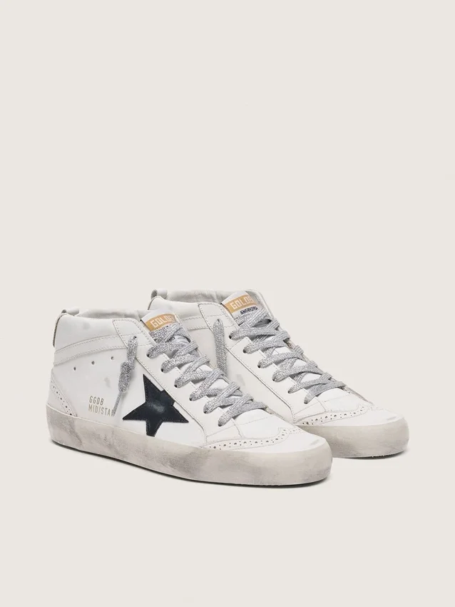Mid Star für Damen mit laminierter Fersenlasche und Glitzer-Schnürsenkeln