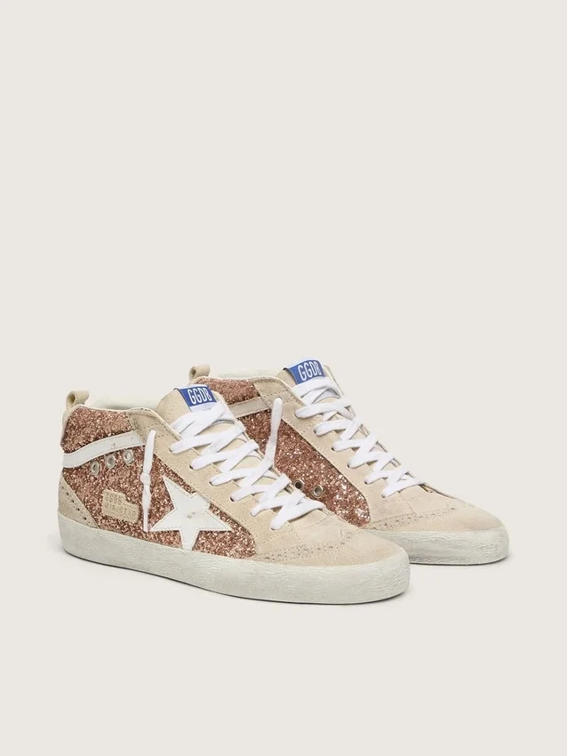Mid Star für Damen mit rosa Glitzer