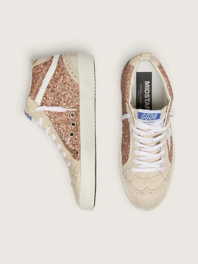 Mid Star für Damen mit rosa Glitzer
