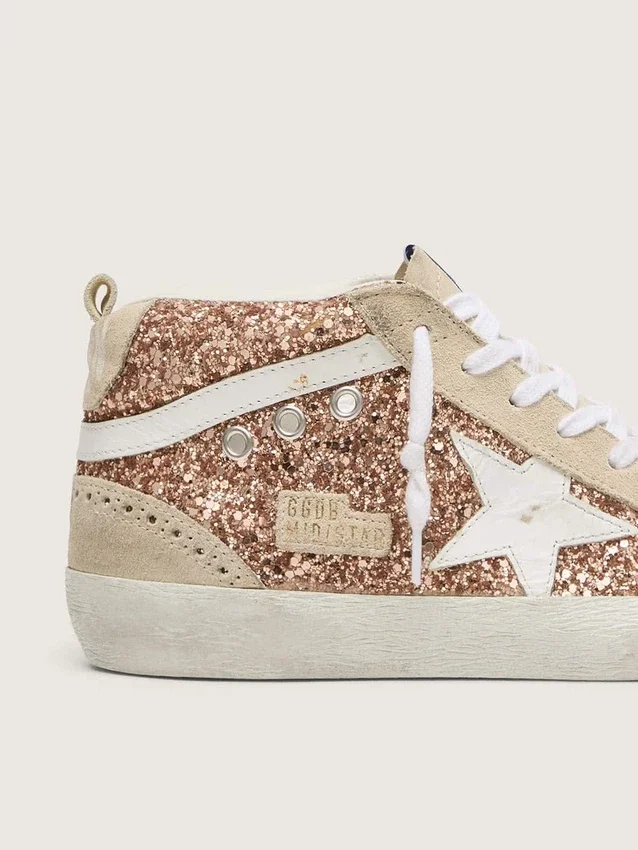 Mid Star für Damen mit rosa Glitzer