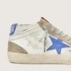 Mid Star für Herren mit blauem Lederstern und taubengrauen Wildledereinsätzen