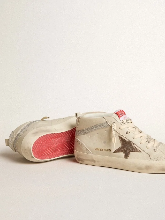 Mid Star LTD für Damen mit bronzefarbenem Lederstern und Swarovski-Kristall-Flash
