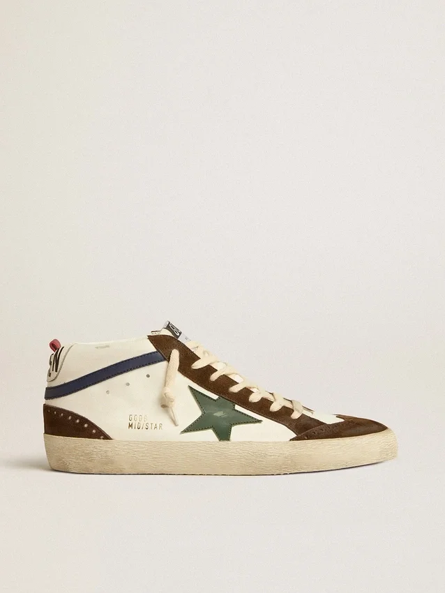 Mid Star mit grünem Lederstern und blauem Lederstreifen