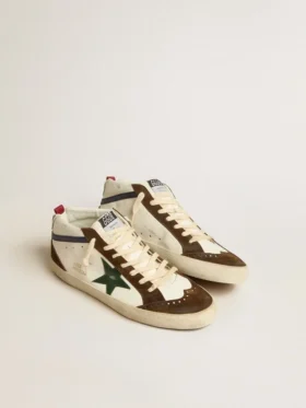 Mid Star mit grünem Lederstern und blauem Lederstreifen