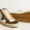 Mid Star mit grünem Lederstern und blauem Lederstreifen
