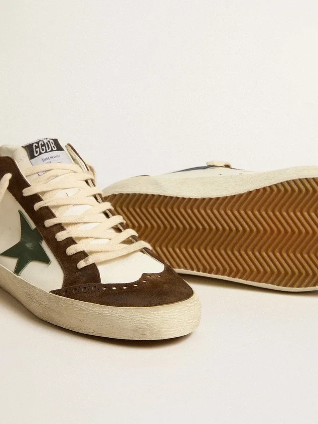 Mid Star mit grünem Lederstern und blauem Lederstreifen