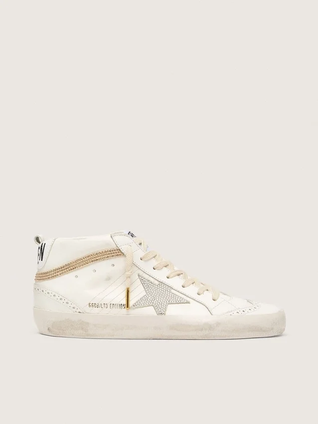 Mid Star mit Stern und Fersenlasche aus Wildleder mit Swarovski-Kristallen