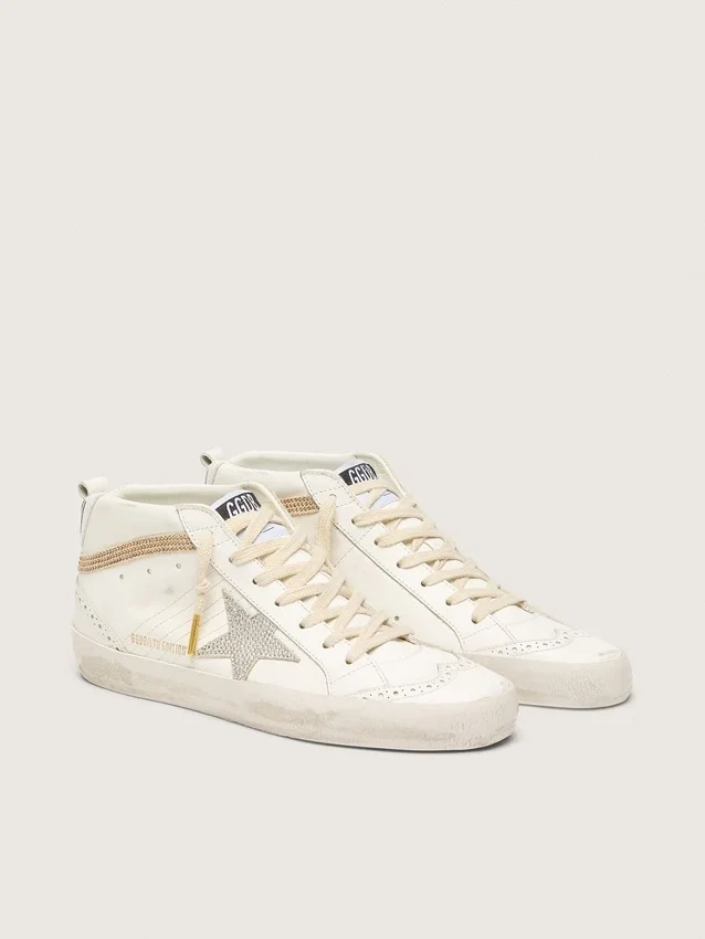 Mid Star mit Stern und Fersenlasche aus Wildleder mit Swarovski-Kristallen