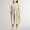 Midi-Kleid aus Baumwolle für Mädchen mit mehrfarbigem Blumenprint
