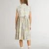Midi-Kleid aus Baumwolle für Mädchen mit mehrfarbigem Blumenprint