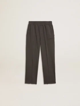 Militärgrüne Jogginghose für Kinder mit Stickerei