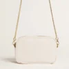 Mini Star Bag aus butterweissem Leder mit Ton-in-Ton-Stern