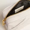 Mini Star Bag aus butterweissem Leder mit Ton-in-Ton-Stern
