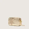 Mini Star Bag aus platinfarbenem Leder mit Swarovski-Stern