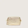 Mini Star Bag aus platinfarbenem Leder mit Swarovski-Stern
