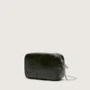 Mini Star Bag aus schwarzem Leder mit Ton-in-Ton-Stern