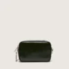 Mini Star Bag aus schwarzem Leder mit Ton-in-Ton-Stern