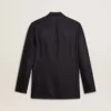 Mitternachtsblauer Herren-Blazer aus Wolle mit Zweireiher-Schliessung