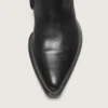 Niedrige Debbie-Herrenstiefel aus schwarzem Leder