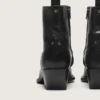 Niedrige Debbie-Herrenstiefel aus schwarzem Leder