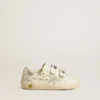 Old School Junior mit Stern aus Wildleder und Fersenlasche aus Metallic-Leder