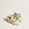 Old School Junior mit Stern aus Wildleder und Fersenlasche aus Metallic-Leder