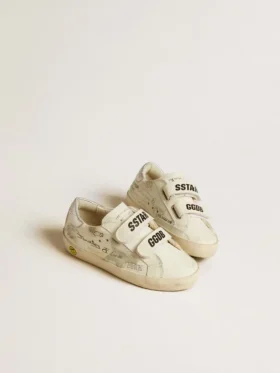 Old School Junior mit Stern aus Wildleder und Fersenlasche aus Metallic-Leder