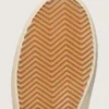 Old-School-Schuhe für Damen aus weissem Leder mit schwarzem Lederstern und Einsätzen im Schlangenprint