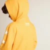 Orangefarbenes Sweatshirt für Jungen mit Reissverschluss
