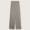 Oversize-Damenhose in grauem Prince-of-Wales-Karomuster
