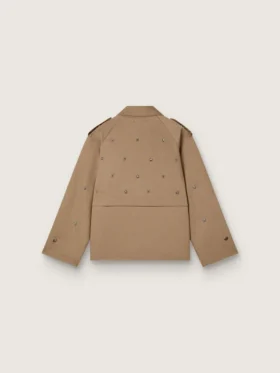Oversize-Trenchcoat für Damen mit Kristallen