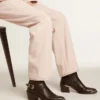 Patty-Stiefel aus schwarzem Leder