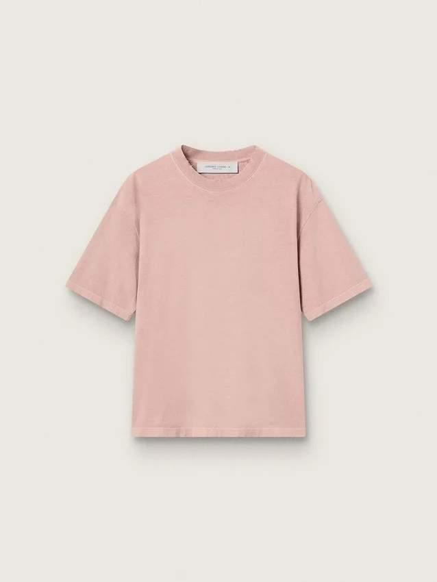 Puderrosa Hemd mit umgekehrtem Logo auf der Rückseite – Jersey Capsule